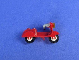 Lego Town: City: Riding Cycle: Scooter with Dark Tan Stand 15396c05 Set 60097