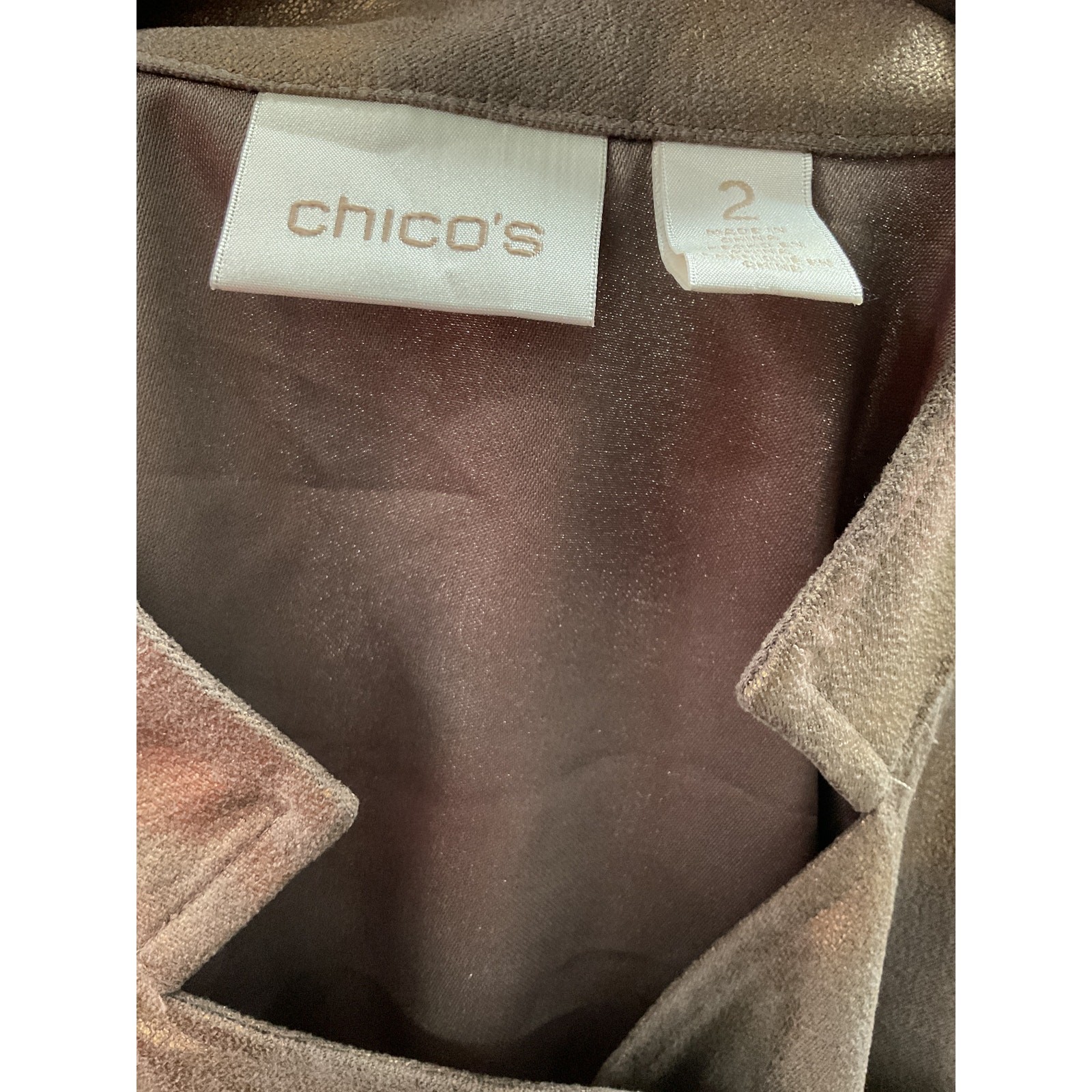 Chico's Brown Basic Jacket - Women's Size 2 - image 3
