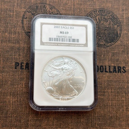 NGC 2007 MS69 American Silver Eagle 🇺🇸