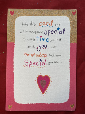 u mean so much 2 me  take this card put it somewhere special Blue Mountain Arts