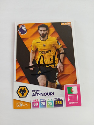Trading Card Signiert Rayan Ait Nouri Wolverhampton NEU 