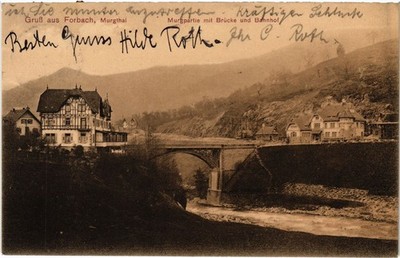 CPA AK Forbach Castle Lot with Bridge and Station Germany (1479777)