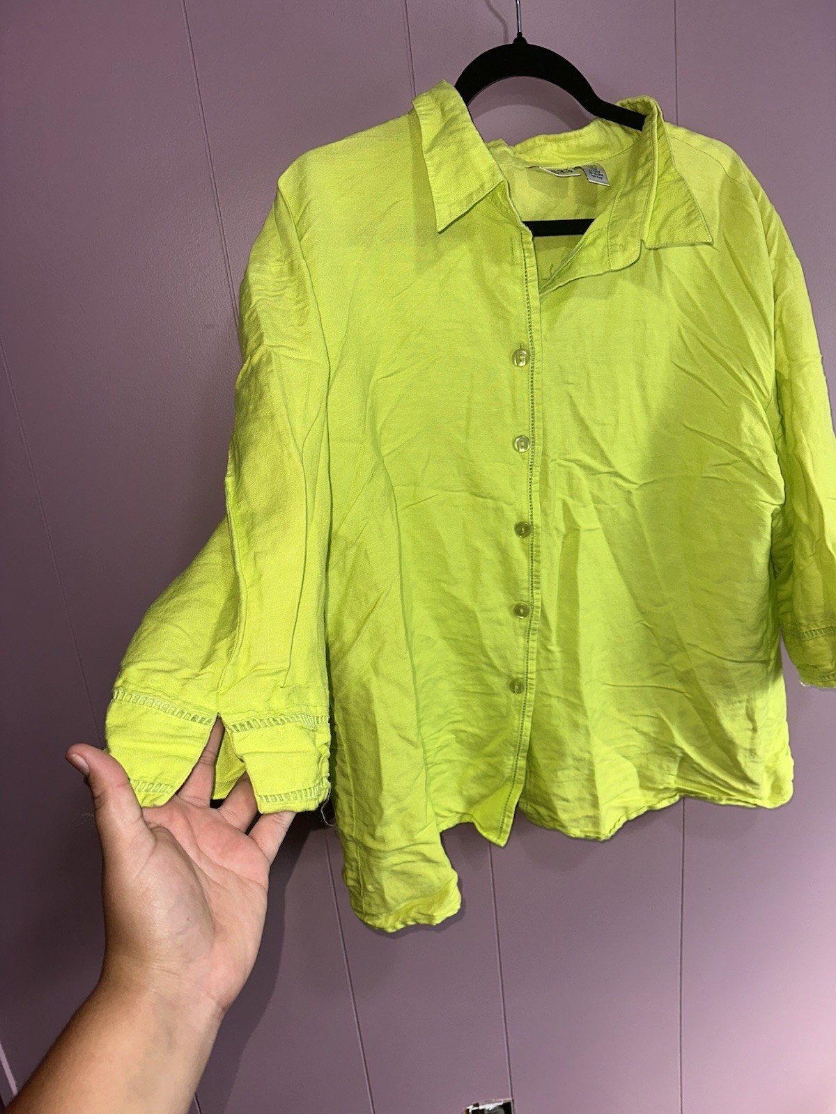 Women's Green Solid Halter Tank Top Unbranded - image 3