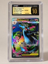 CGC PRISTINE 10 Mega Charizard X EX 109/094 Holo Phantasmal Flames Pokemon Card