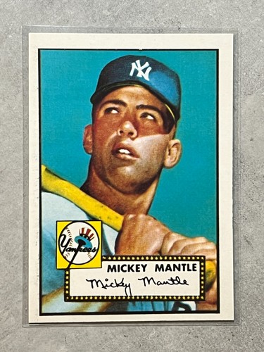 Mickey Mantle #311 1983 Topps '52 Reprint card