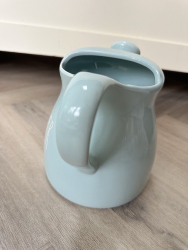 Brocca doccia ceramica blu Rae Dunn irrigatore piante da collezione - Foto 7 di 11