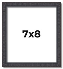 7x8 Frame Brown Picture Frame Complete Modern Photo Frame UV Acrylic, Acid Free