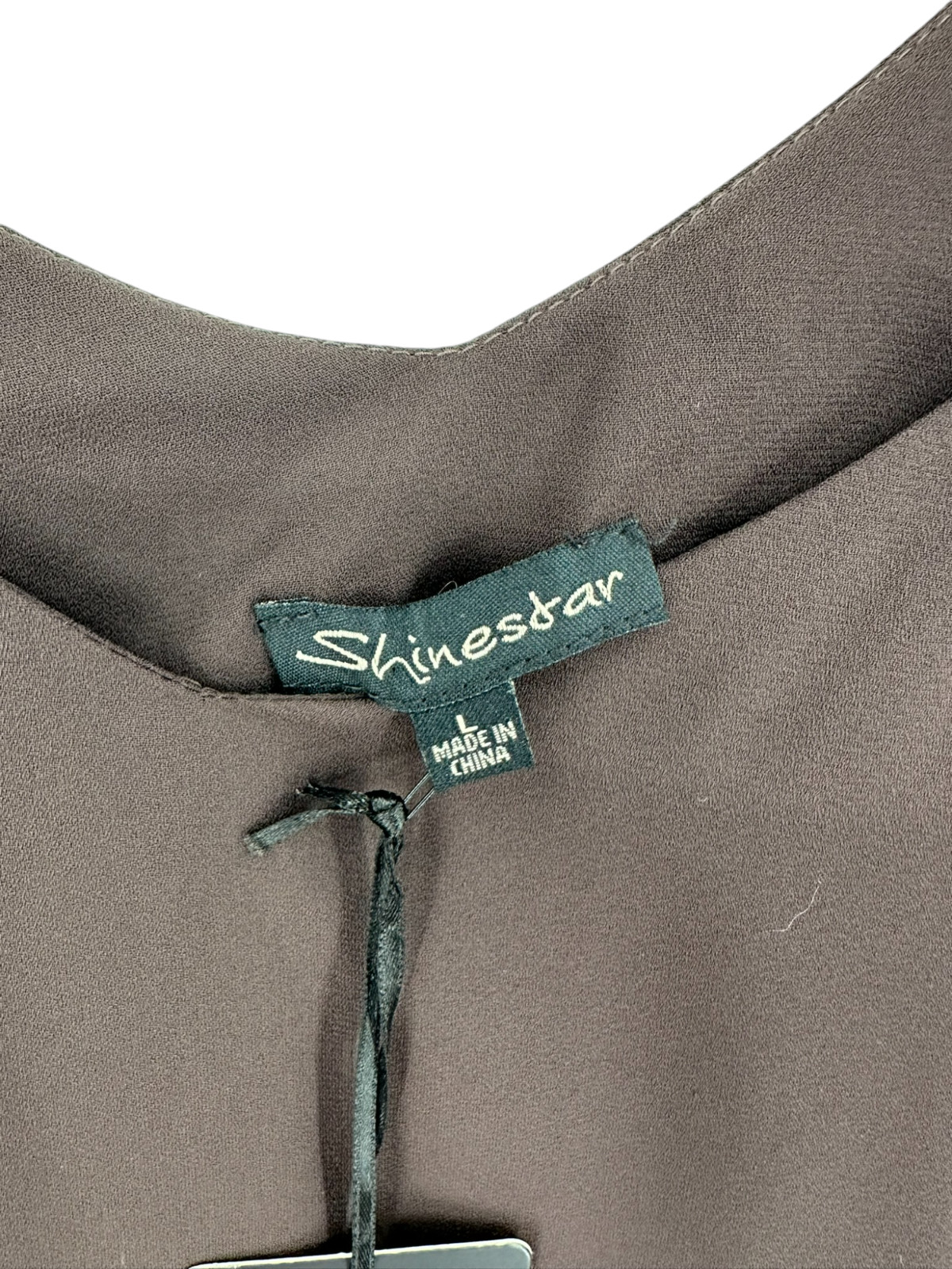 Shinestar Collection Tank Camisole Top Womens Sz L Timeless Capsule Basic Flowy