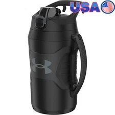 64oz Insulated Water Jug W/ Non-Slip Grip Fence Hook Dishwasher Safe Lid New