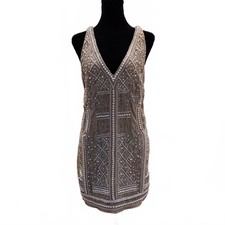 "Asos" NWT, Formal Mini-Dress. Pearls,Rhinestones and Beads on Plush Velvet....