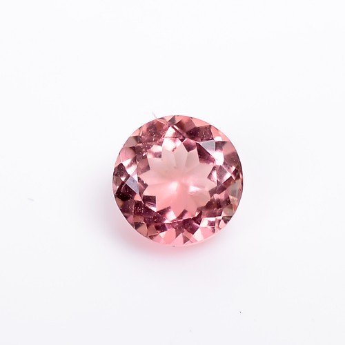 Authentic Pink Tourmaline Round Shape Cut Stone Loose Gemstone 0.95 Ct. 6X6 mm