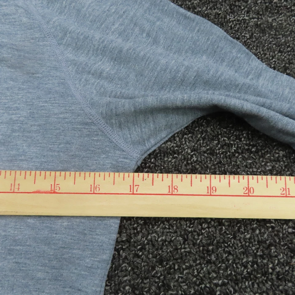 Camisa Under Armour Mujer Pequeña Azul Power En Rosa Manga Larga HeatGear Atlética Foto 4 de 4