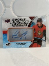 2018-19 Upper Deck Ice Rookie Rinkside Signings RC Auto Brady Tkachuk #RRS-BT