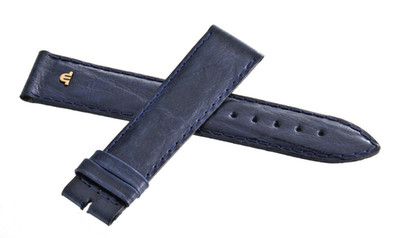 Maurice Lacroix 20mm x 18mm Blue Leather Watch Band Strap 