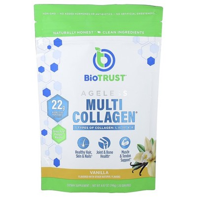 Ageless Multi Collagen , Vanilla, 8.67 oz (246 g)