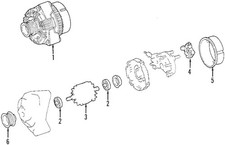 Genuine Mercedes-Benz Alternator 642-154-05-0...