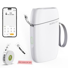 Rongta Bluetooth Label Maker Machine with Tape, Portable Mini Label Printer Wire