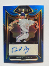 2025 PANINI SELECT - DAVID HAGAMAN - SIGNATURE SELECTIONS - BLUE PRIZM - #d/49