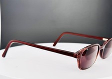VTG ROMCO 4 1/2 - 5 3/4 Brown Rectangle Full Rim Sunglasses FRAMES ONLY