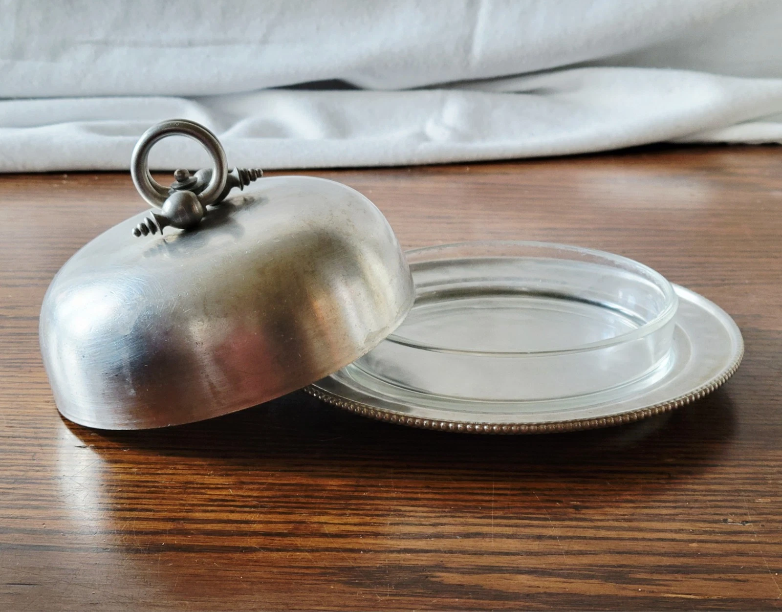 VTG 1950s B.W. Buenilum Covered Butter or Cheese Dish Complete with Glass Insert