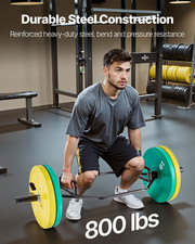 2" Trap Bar Hex Barbell 800lb Capacity Deadlift Shrug Bar Home Gym