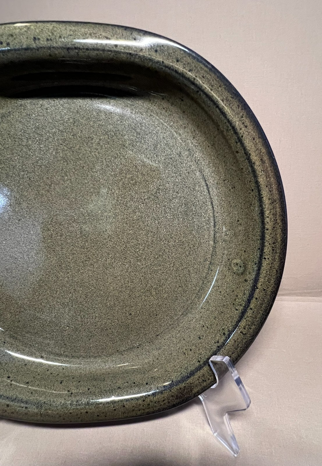 Jugtown Ware-North Carolina Southern Pottery- 10" Oval Bowl V. Owens Signed 2006