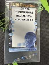 02-N103-2 - NTE USC - THERMISTOR, NTC, 10K OHM 10%, B VALUE = 4100 - PACK OF 5 -