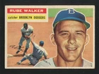 #333 RUBE WALKER, Dodgers - 1956 Topps: VG, four creases, good gloss 251432e