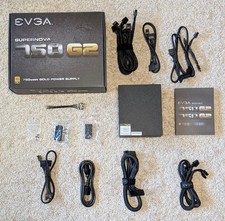 EVGA SuperNOVA 750 G2 Modular 750W Power Supply with original box and contents