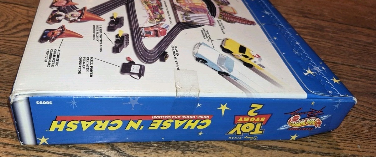 Disney Tyco Toy Story 2 Chase 'n Crash Mattel Hot Wheels Slot Car