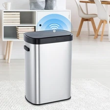 Automatic Motion Sensor Trash Can, 50 Liter/13 Gallon Touchless Automatic Gar...