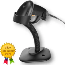 Esup USB Wired Handheld Laser Barcode Scanner Reader with Adjustable Stand