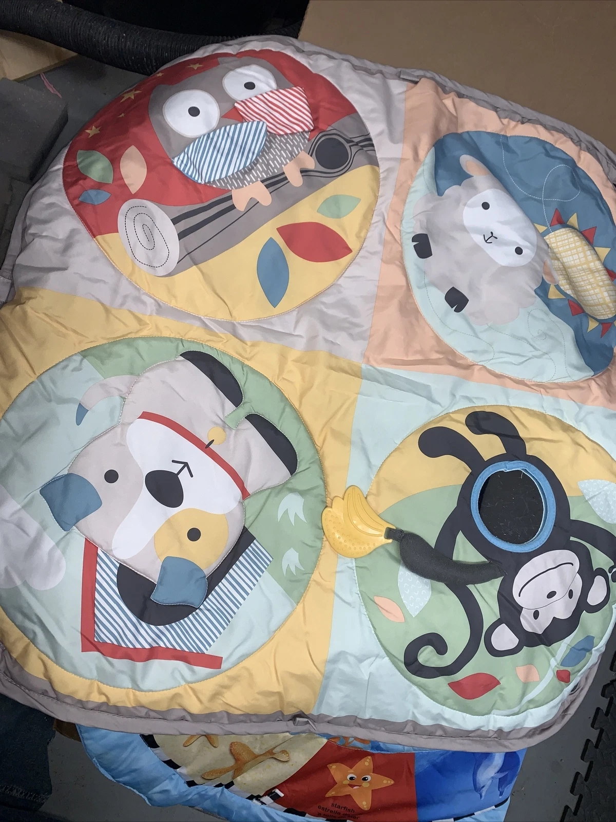 Baby Girl Boy Play Matt Gym Animlas Owls Turtles Baby Einstein Tummy Time Dog