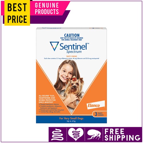 SENTINEL SPECTRUM Flea Worm Heartworm Treatment for Dogs All Sizes 3