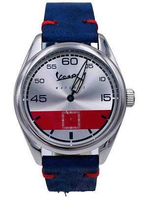 Vespa Watch Steel/Leather Made In Italy 40mm VA02SRPB/148 Very