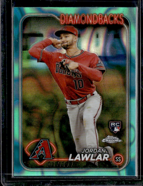 2024 Topps Chrome - Aqua Refractor #229 Jordan Lawlar /199 (RC)