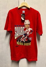 Salem T-shirt VTG NHL Caricature Savard Montreal Canadiens Starter NWT Sz L