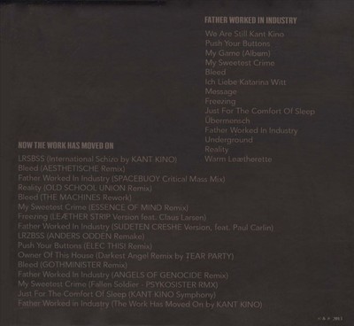 KANT KINO FATHER WORKED IN INDUSTRY NEW CD
