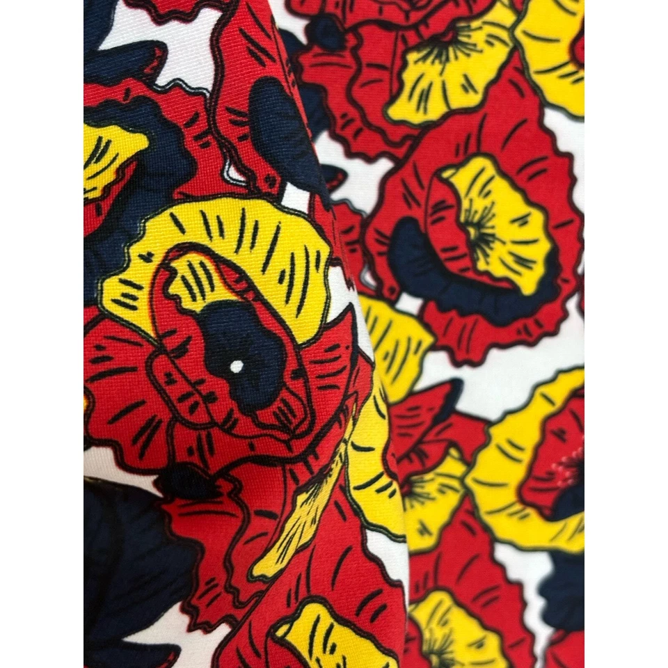 Monroe & Main skirt pencil multicolor floral bright pull on size 16 - Imagem 2 de 4