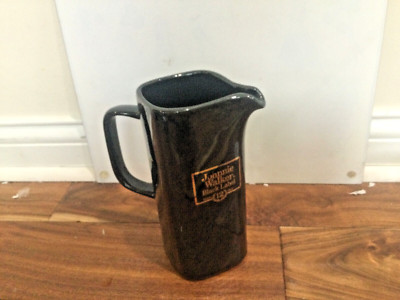 Johnnie Walker Black Label Old Scotch Whisky Whiskey Ceramic Pitcher Jug NY 8''