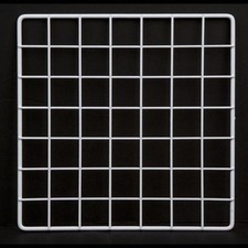 Set 10 Mini 14 x 14 White Wire Grid Storage C...