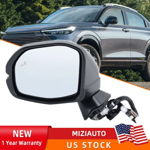 Left Driver Side Door Mirror Heated Blind Spot Signal For 2023-2025 Honda HR-V