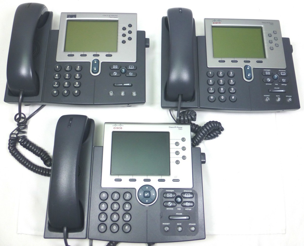 Used Cisco Unified IP Phones Models 7960;7962;7965 (Sold in Batch