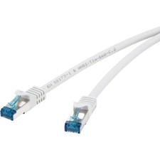 Image of Renkforce 1381761 Cat 6A Patch Lead 1m - Grey