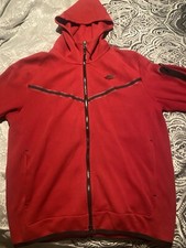 Nike Tech Fleece Hoodie Medium Red Zip Sportswear And Grey Nike Tech Sweatpants