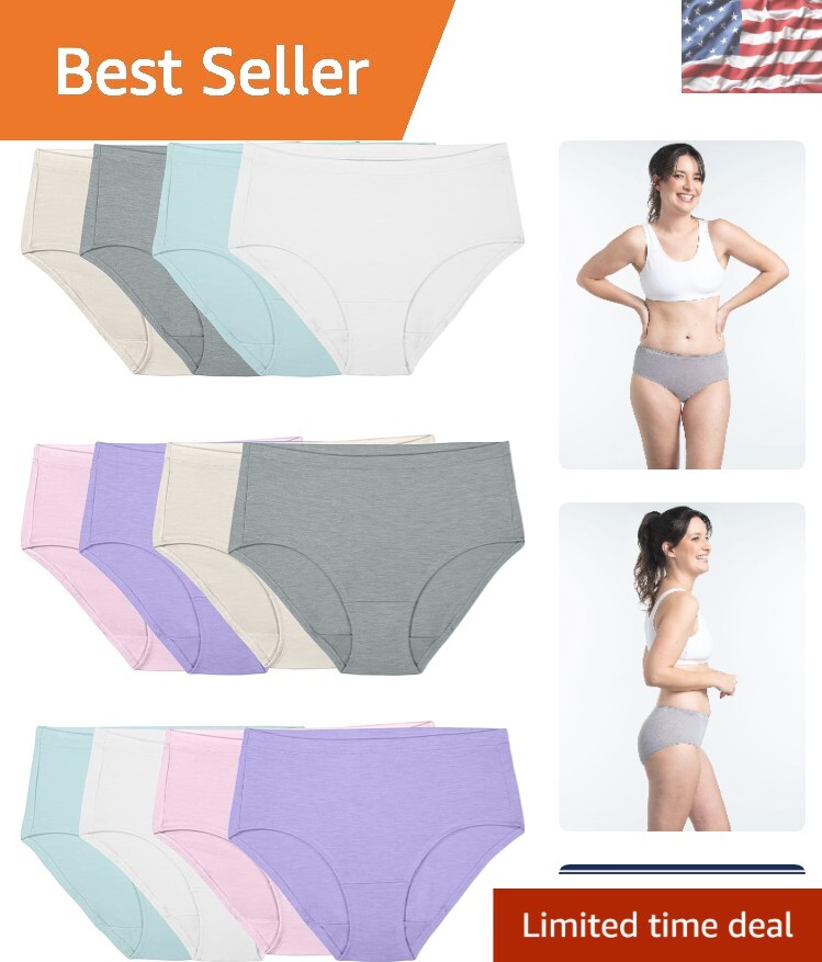 Bragas modales Comfort-Fit para mujer - resistentes al encogimiento y a las píldoras en estilos surtidos