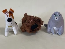 McDonalds Secret Life of Pets Lot of 3 Duke Chloe Max Plush mini (R1)