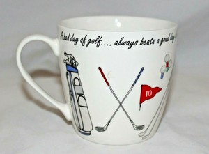 Cambridge Golf Mug English By Design A Bad Day Of Golf Beats A