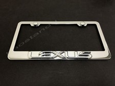 1xlexus3d Emblem Stainless Steel License Plate Frame Rust Free Screw Cap