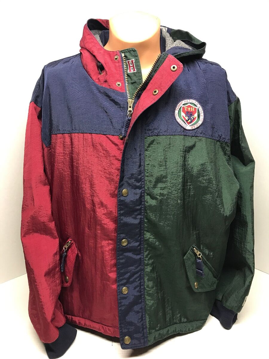 Tommy Hilfiger USA Crest Hooded Jacket  Jackets, Activewear editorial,  Sporty jacket